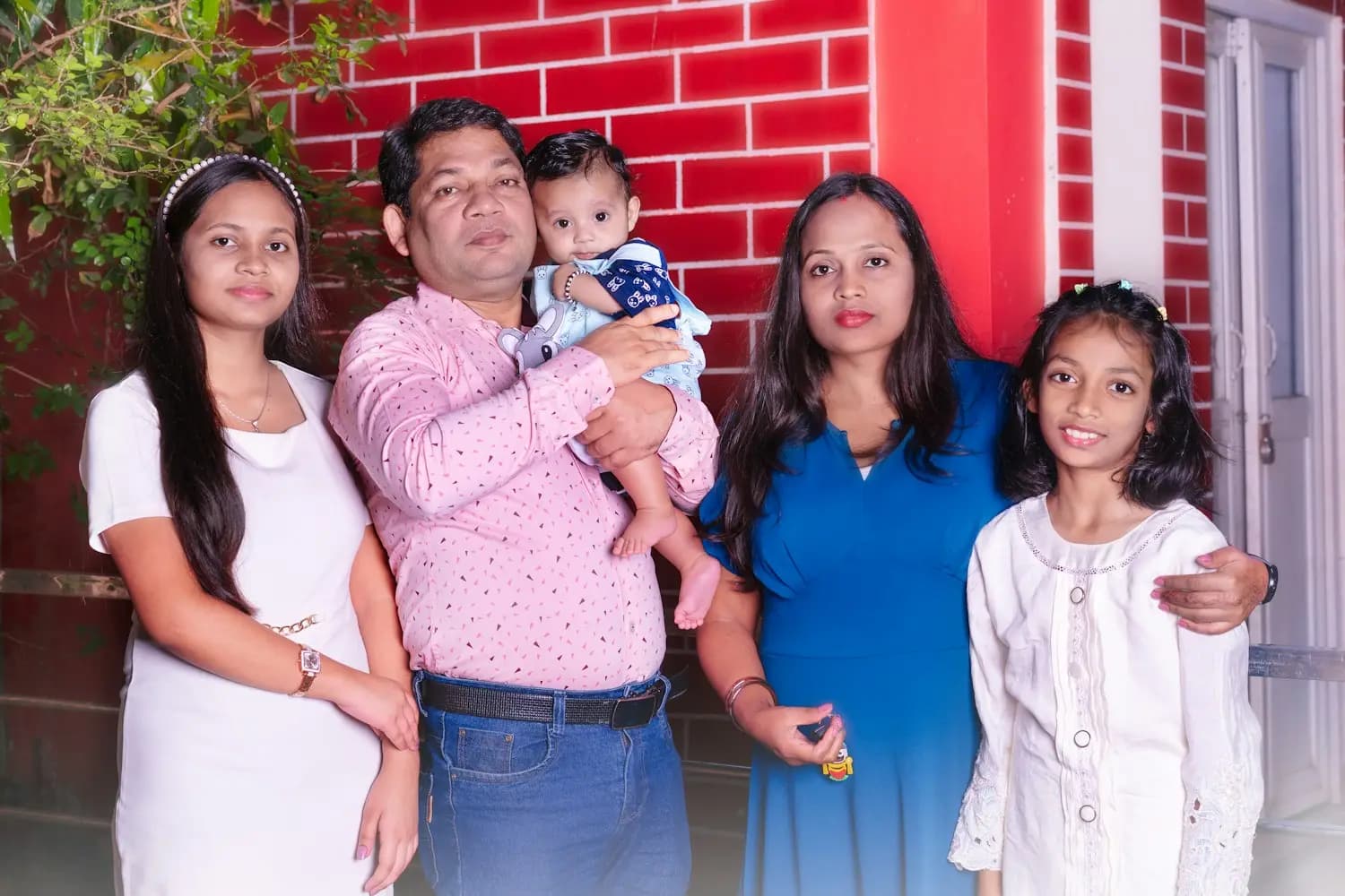 A family of five