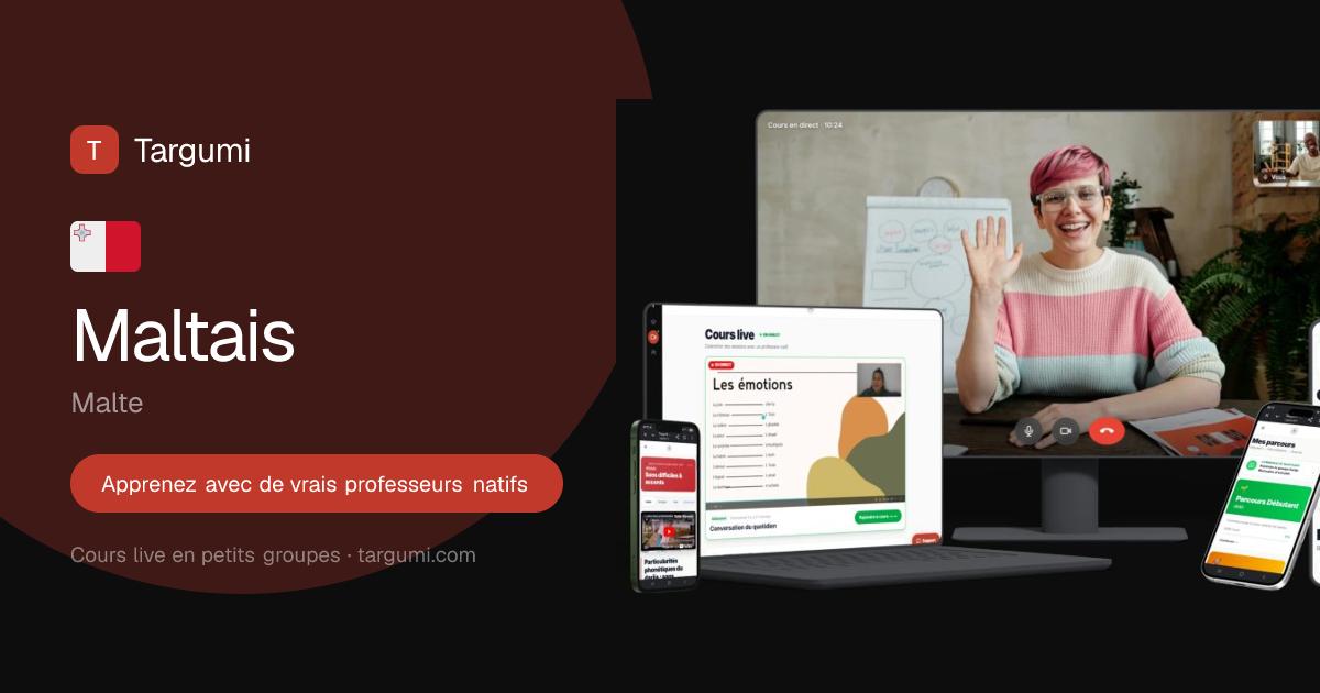 Learn Maltese: interactive lessons + live classes with native teachers