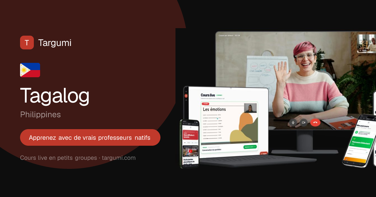 Learn Tagalog: interactive lessons + live classes with native teachers